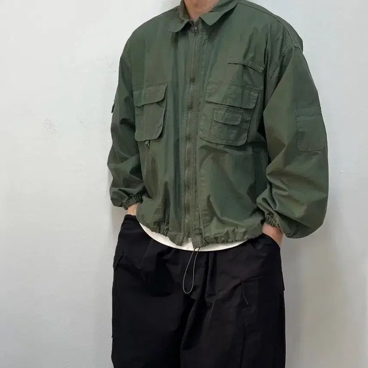 [BUNJANG] Vintage Oversized Two-Way A-2 Field Jacket / [L] 빈티지 오버핏 투웨이 A-2 필드자켓