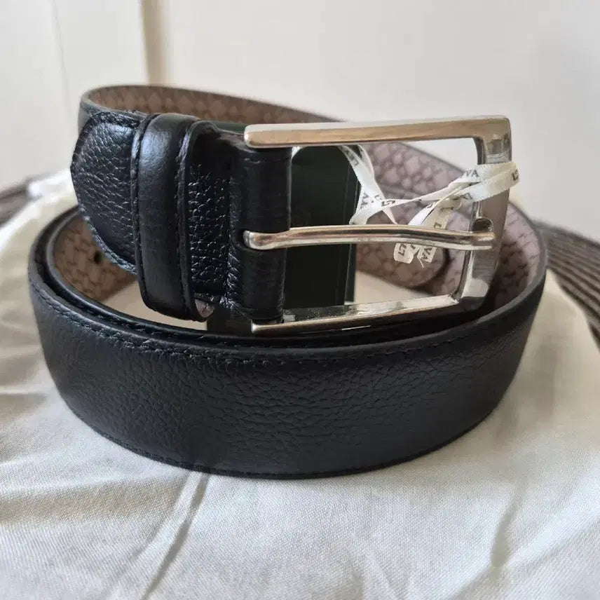 [SOLD OUT] LEYVA 남성 가죽 벨트  블랙 95 (30~34인치)