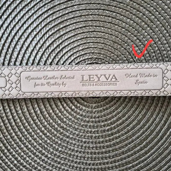 [SOLD OUT] LEYVA 남성 가죽 벨트  블랙 95 (30~34인치)