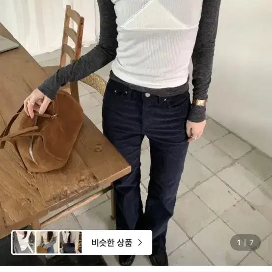 [BUNJANG] 프릴리 DA Rosent 레이스 V넥 탑 / 프릴리 DA Rosent 레이스 V넥 탑