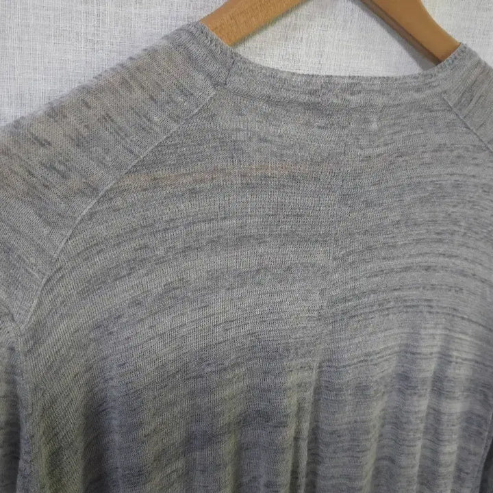 [BUNJANG] Time Linen Blend Knit Top / 타임 한섬 정품 린넨 니트 여름 긴팔 얇은 그레이 여성 90 44 55