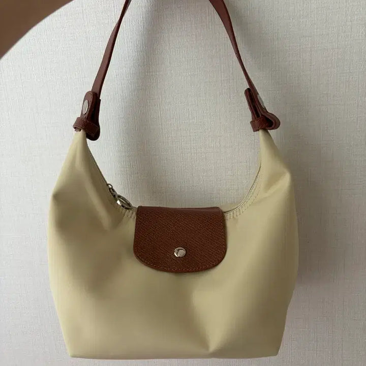 [BUNJANG] Nylon Bag Crossbody Bag / 블랙/크림 에이블리 롱샴맛 나일론 가방 백 크로스백