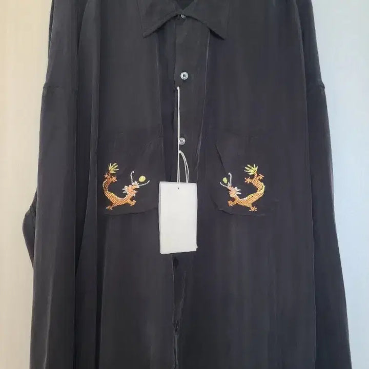 [SOLD OUT] [2] 안셀름 AGING EMBROIDERY SHIRT 셔츠
