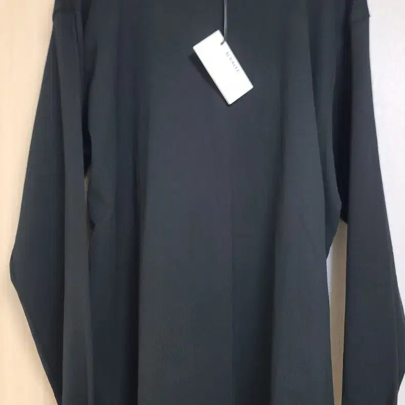 [SOLD OUT] [4] 오라리 LUSTER PLAITING L/S TEE 티셔츠 블랙