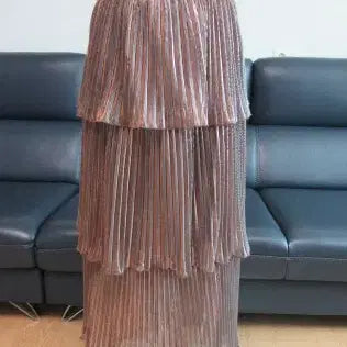 [BUNJANG] Self-Portrait Metal Ruffle Skirt / 셀프포트레이트 메탈 캉캉 스커트