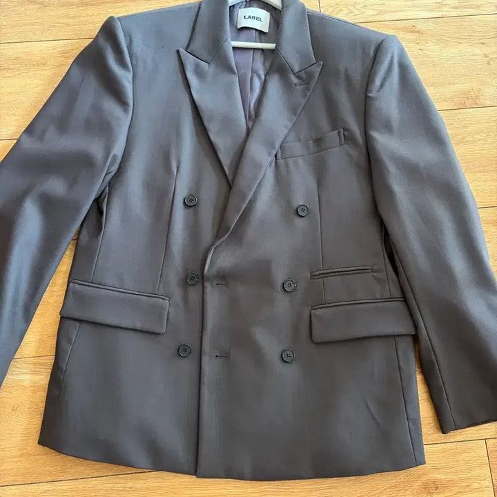 [BUNJANG] Label Archive Wool Double Blazer Jacket / 라벨아카이브 울 더블 자켓 그레이 블레이저 2사이즈 새상품