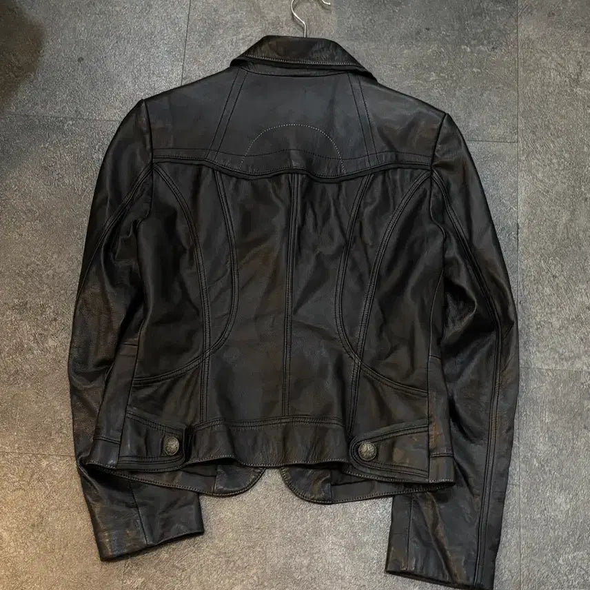 [BUNJANG] Bloomsbury Black Lambskin Leather Jacket / Bloomsbury 블랙 양가죽 자켓