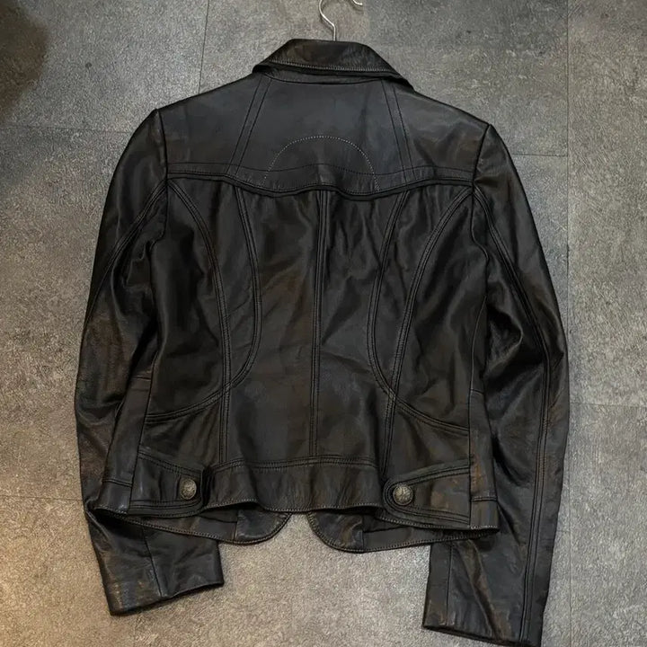 [BUNJANG] Bloomsbury Black Lambskin Leather Jacket / Bloomsbury 블랙 양가죽 자켓