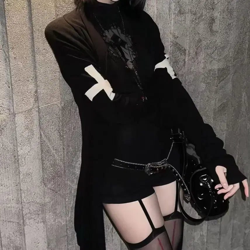 [SOLD OUT] 십자가 펑크 롱가디건