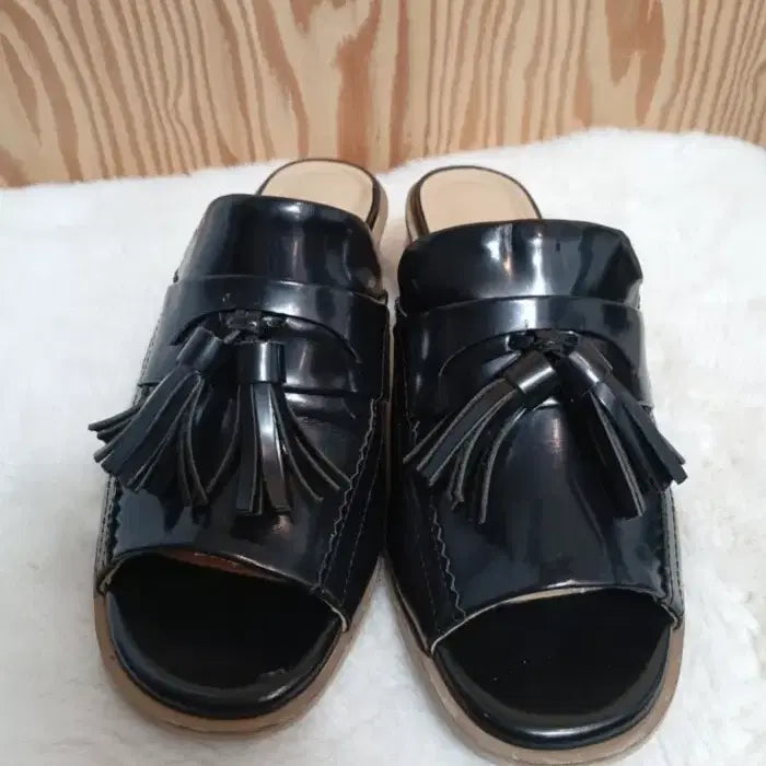 [BUNJANG] Daks Tassel Mule Sandals 240 / 닥스 태슬 뮬 샌들 240