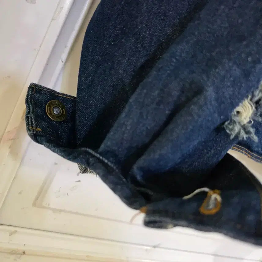 [BUNJANG] Nahurang Vintage Denim Jacket / 봄 빈티지 깜찍한 나후랑  청 자켓  거의새거  가슴단면69