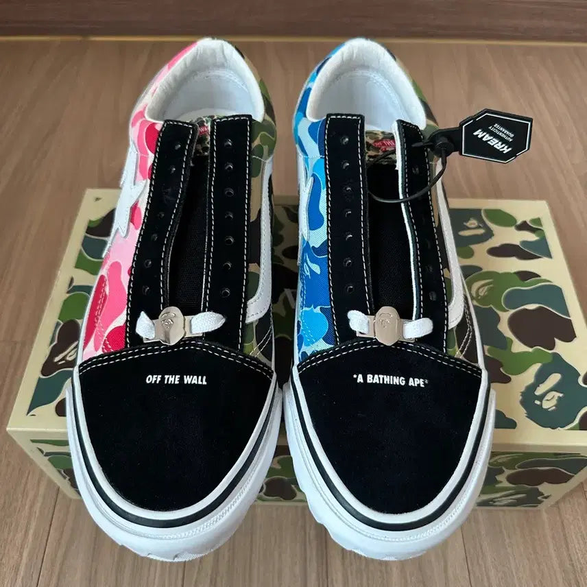 [BUNJANG] Vans x BAPE Old Skool TB LX Black Sneakers / 반스 베이프 올드스쿨 TB LX 블랙 285 28.5