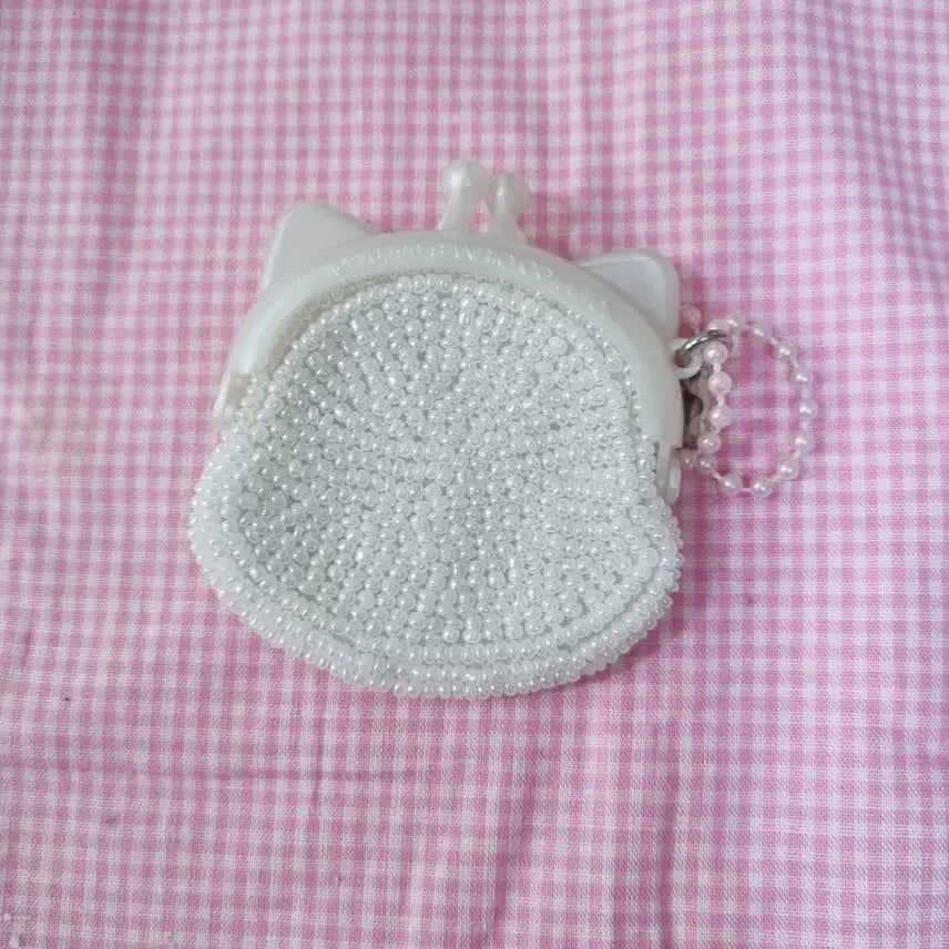 [BUNJANG] Classic Kitty Beaded Coin Purse / 고전 키티 비즈 동전 지갑