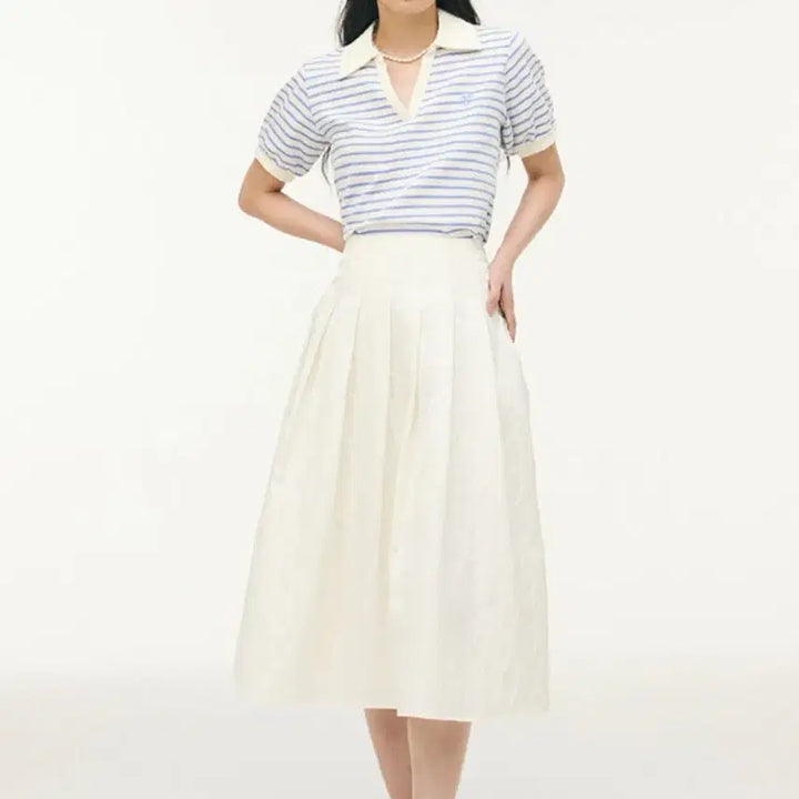 [SOLD OUT] 유어네임히얼 행복한 여름 베이직 카라티 반팔 새상품 스트라이프 티셔츠