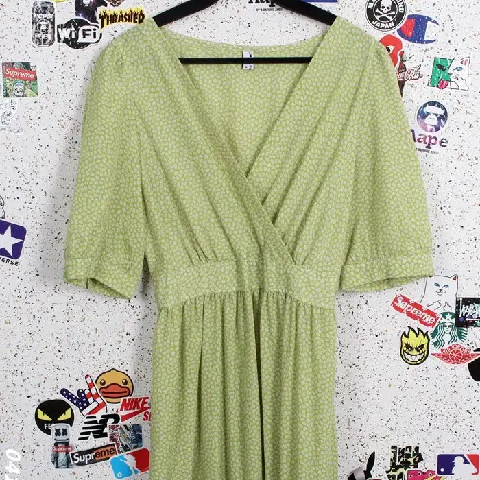 [BUNJANG] 7EVER 5IVE 8IGHT Short Sleeve Wrap Dress / 여성F/ 7EVER 5IVE 8IGHT 반팔 랩 원피스 36-37
