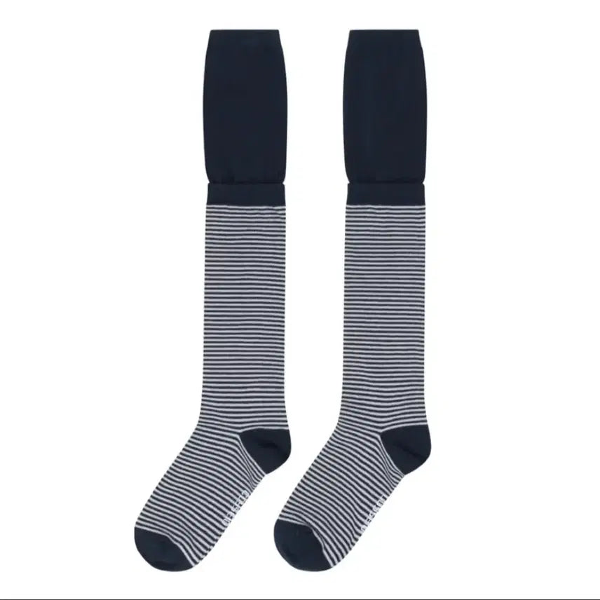 [SOLD OUT] 코이세이오 더블 레이어 스트라이프드 삭스 네이비