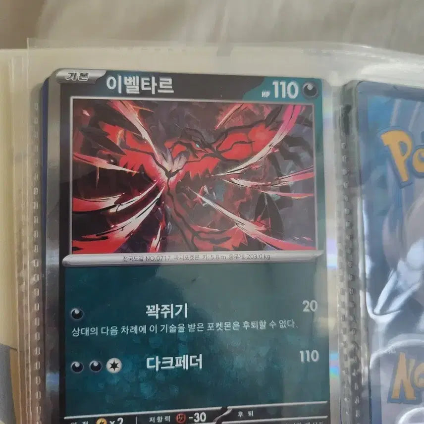 [SOLD OUT] 포켓몬스터카드 이벨타르 오류카드
