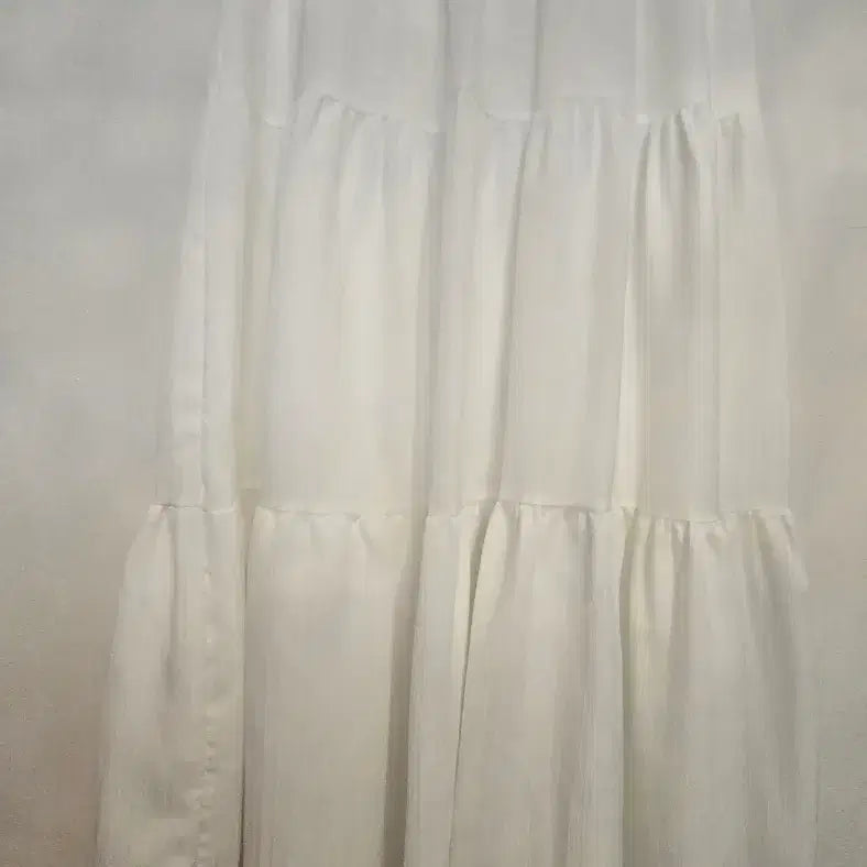 [SOLD OUT] 화이트 캉캉 롱 스커트