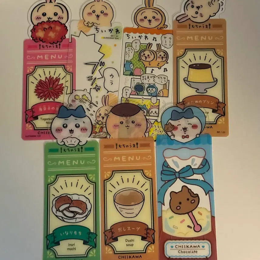 [SOLD OUT] 치이카와 책갈피 북마크 일괄 우사기 하치와레 먼작귀