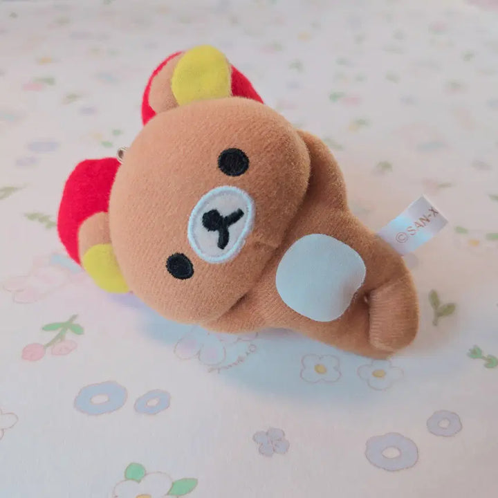 [SOLD OUT] 고전) 하트배게 누워있는 리락쿠마 마스코트 키링형 인형