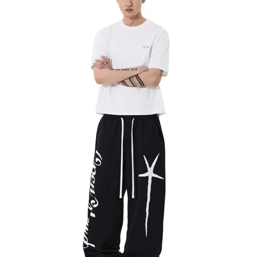 [SOLD OUT] 새상품) 오와이 SCRIPT POPPERS SWEAT PANTS