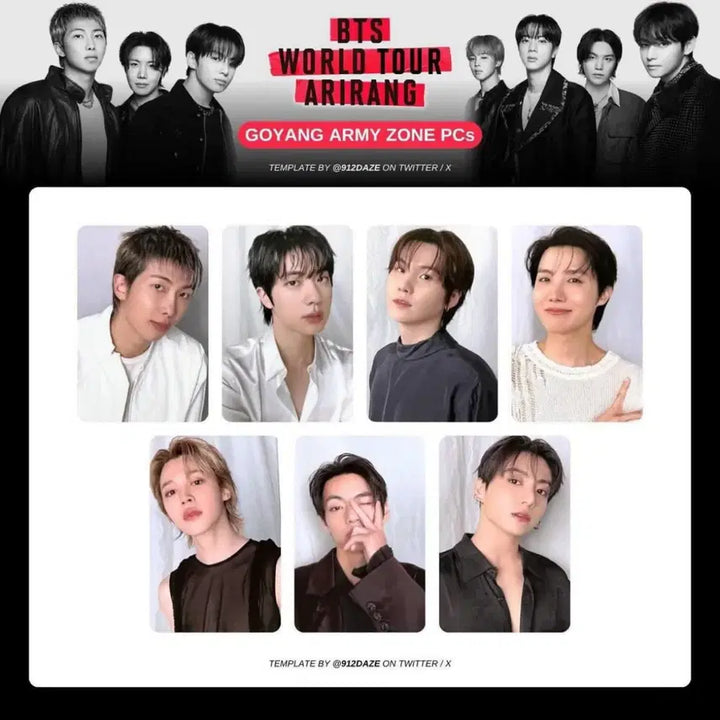 [SOLD OUT] BTS 방탄소년단 아리랑 고양 아미존 포카 세트