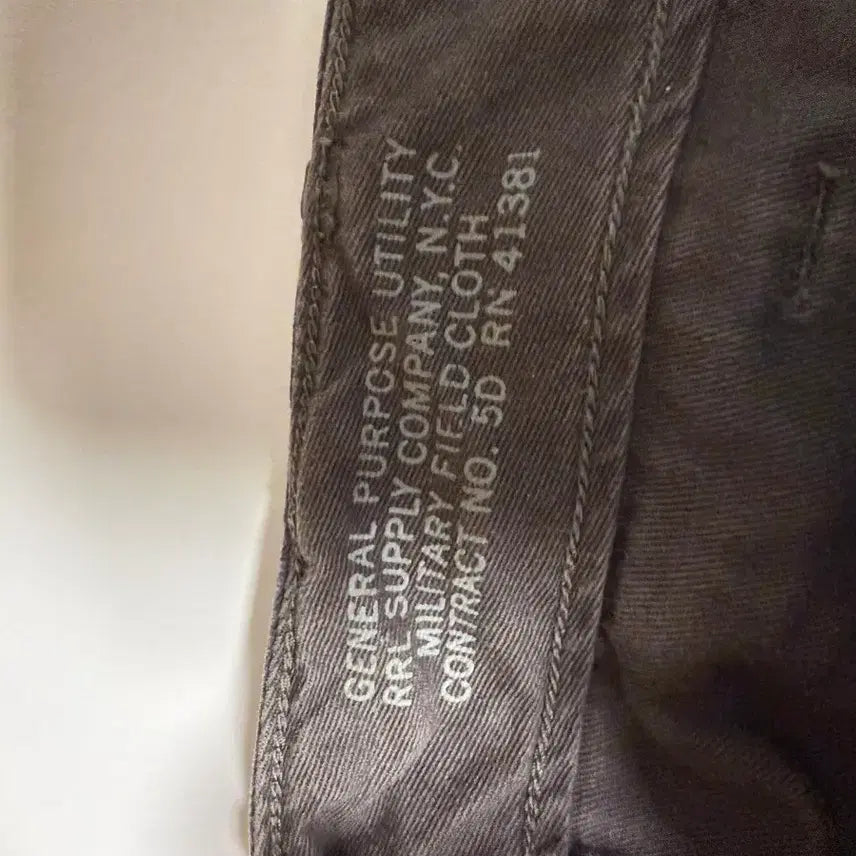 [SOLD OUT] rrl 헤링본 필드 치노 블랙