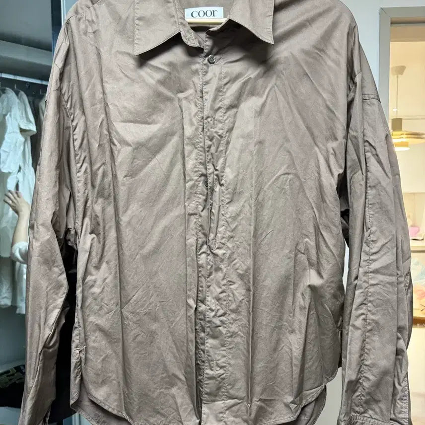 [BUNJANG] coor Cotton Shirt Brown L / 쿠어 coor 코튼 셔츠 브라운 L 사이즈