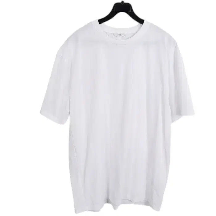[BUNJANG] LAINE Plain White T-Shirt / 남성L / LAINE 무지 화이트 반팔티셔츠WT 12-117