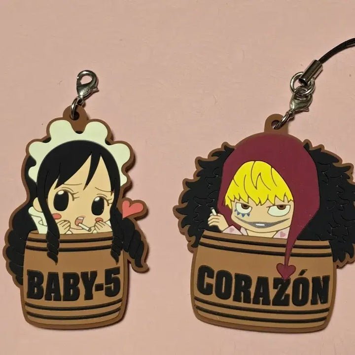 [BUNJANG] One Piece Baby 5 / Corazon Rubber Keyring Set / 원피스 베이비5/ 코라손 러버키링