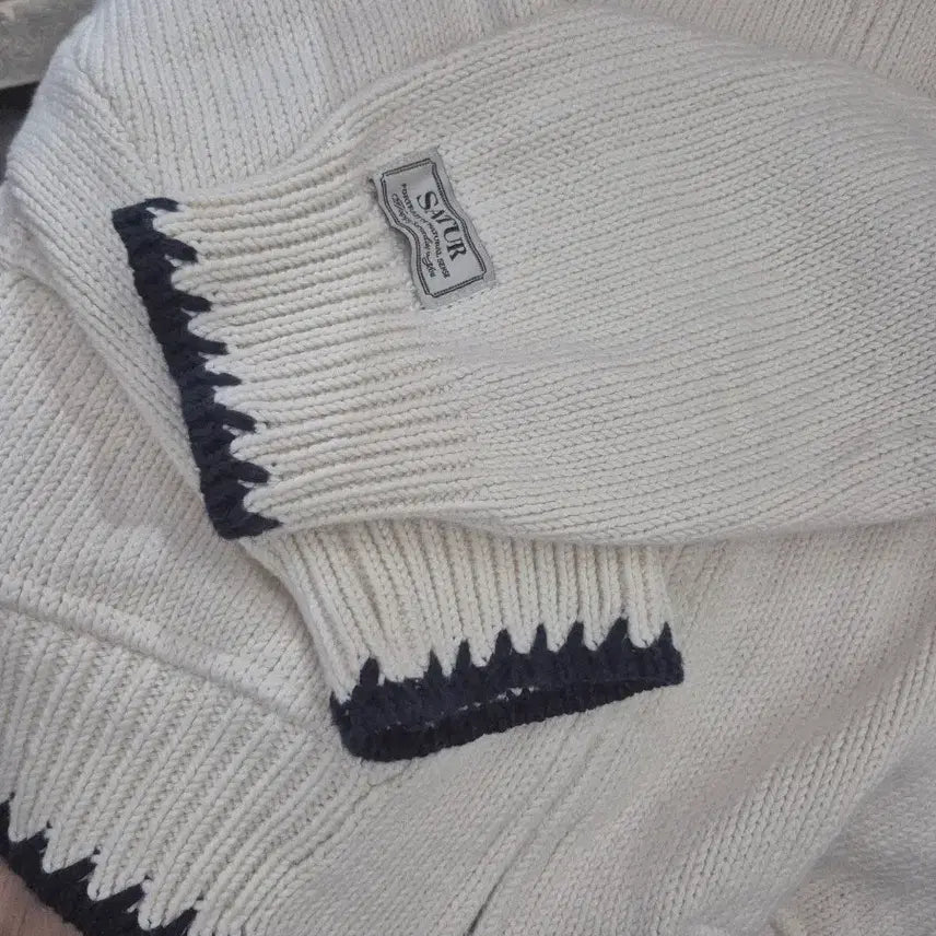 [BUNJANG] SATUR Ivory Knit Cardigan / SATUR   새터 아이보리 니트 가디건