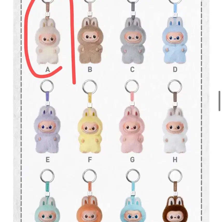 [BUNJANG] Labubu Mini Keychain / 미니 라부부 키링 A,T