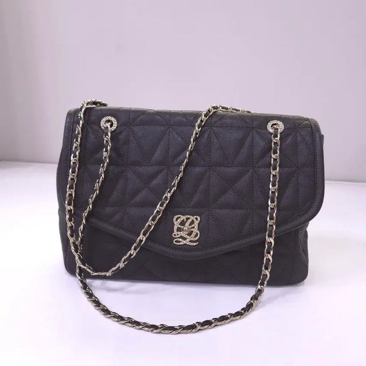 [BUNJANG] Louis Quatorze Real Leather Chain Shoulder Bag / 루이까또즈) 리얼가죽 체인 숄더백