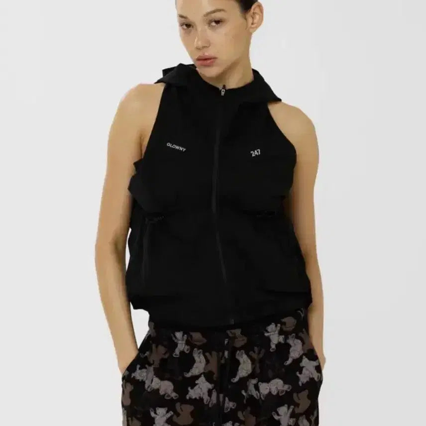 [BUNJANG] Glowny 247 Breeze Run Track Vest / 글로니 247 브리즈런 트랙 베스트 바람막이 M