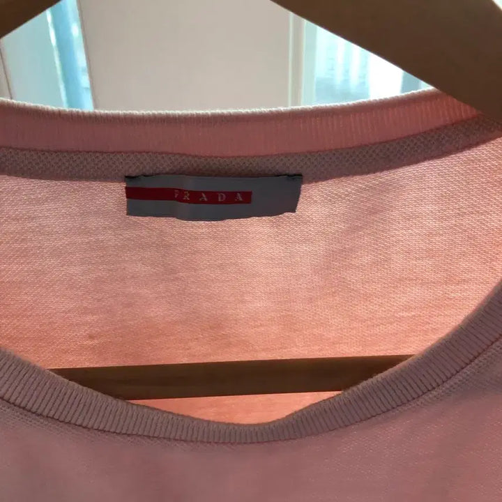 [BUNJANG] Prada Pink Pocket T-shirt / 프라다 핑크 반팔 티셔츠 포켓 L