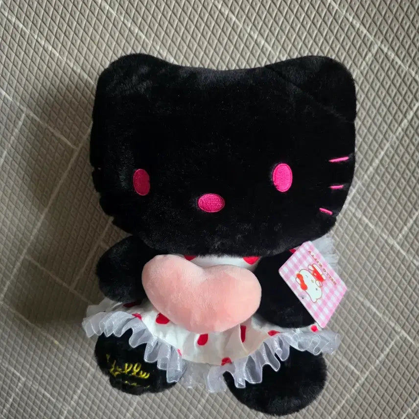 [BUNJANG] Hello Kitty Black Kitty Medium Plush Doll / 새상품) 헬로키티 검정 키티 중형 인형