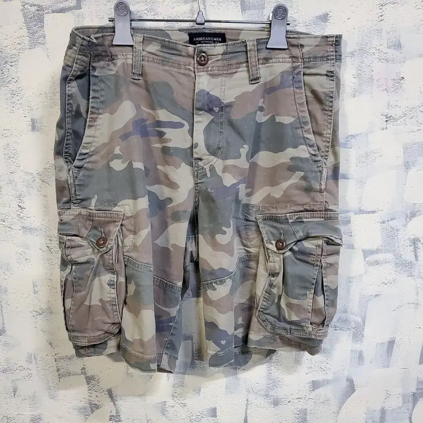 [BUNJANG] American Eagle Camo Cargo Shorts 32 / 아메리칸이글 카고 반바지 카모 32