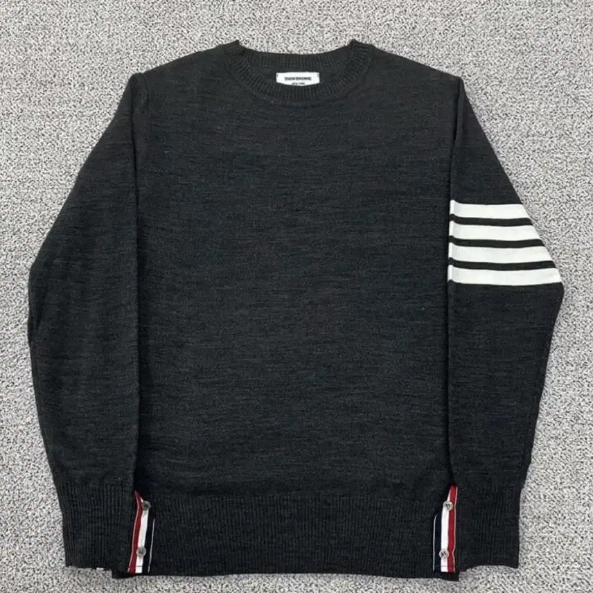 [BUNJANG] Thom Browne Knit Sweatshirt / 톰브라운 니트 맨투맨
