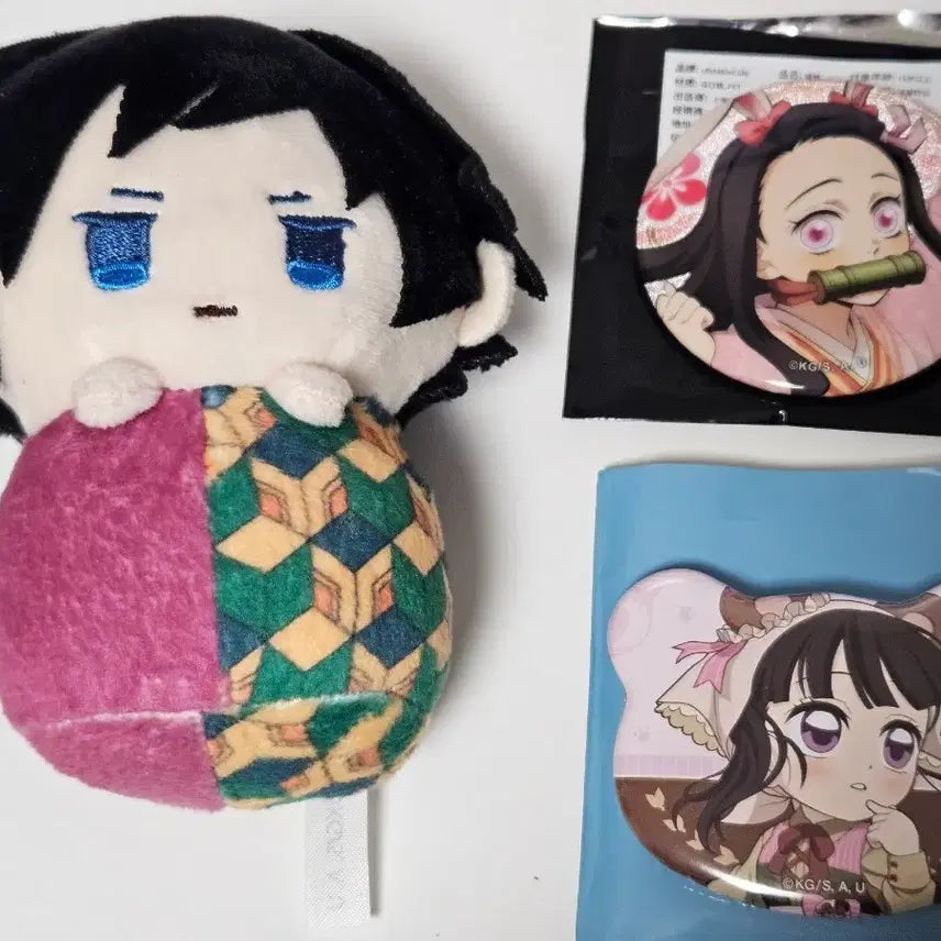 [SOLD OUT] 귀멸의 칼날 기유 표코누이 인형 카나오 가을축제 네즈코 토끼해 뱃지 일괄