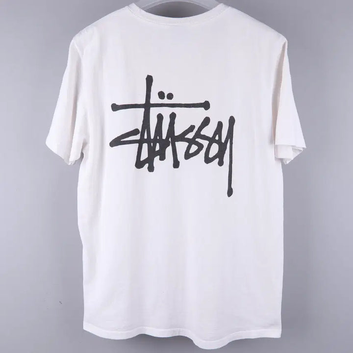 [BUNJANG] Stussy Basic T-shirt White (M) / 스투시 베이직 반팔티 화이트 (M)