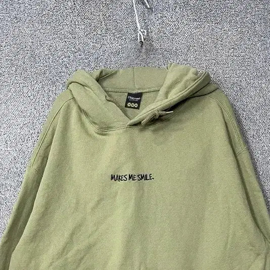 [BUNJANG] Compagno Printed Light Green Hoodie L / 꼼파뇨 프린팅 라이트 그린 후드티 L