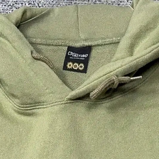 [BUNJANG] Compagno Printed Light Green Hoodie L / 꼼파뇨 프린팅 라이트 그린 후드티 L