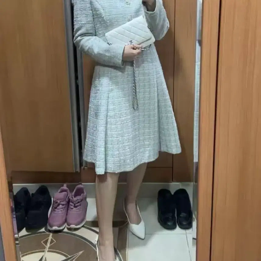 [BUNJANG] Kenneth Lady Tweed Dress / 정품) 케네스레이디 트위드 원피스 하객룩