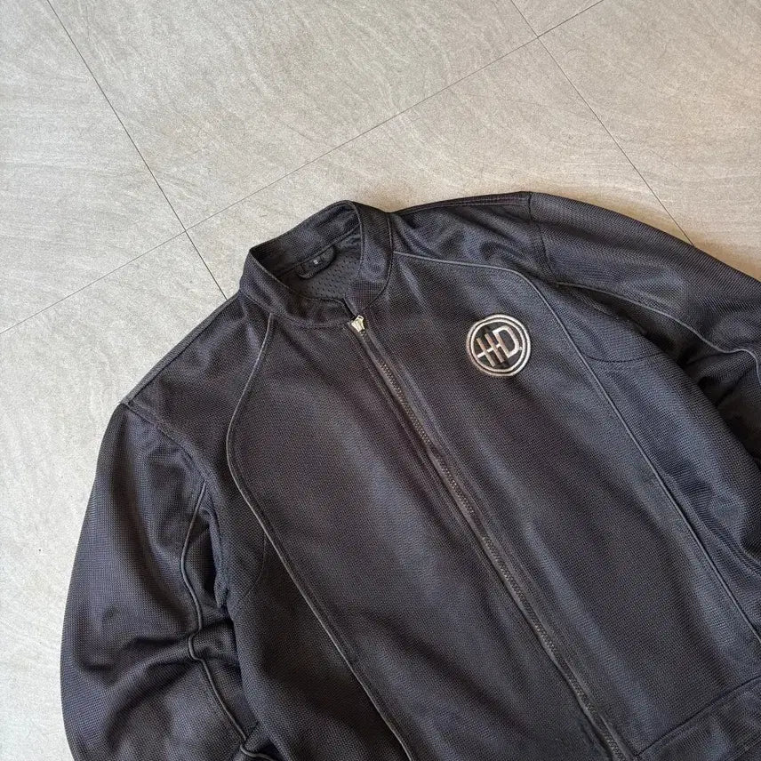 [BUNJANG] Harley-Davidson Black Mesh Racing Jacket / 할리데이비슨 정품 블랙 메쉬 레이싱 자켓