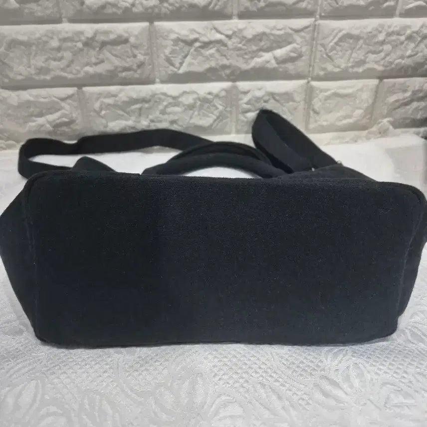[BUNJANG] Kangol Black Canvas Tote &amp; Shoulder Bag / 캉골 블랙 캔버스 토트백 겸 숄더백