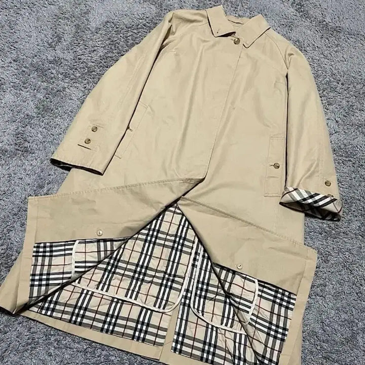 [BUNJANG] Burberry Trench Coat Beige Check / 버버리 트렌치코트 베이지 체크