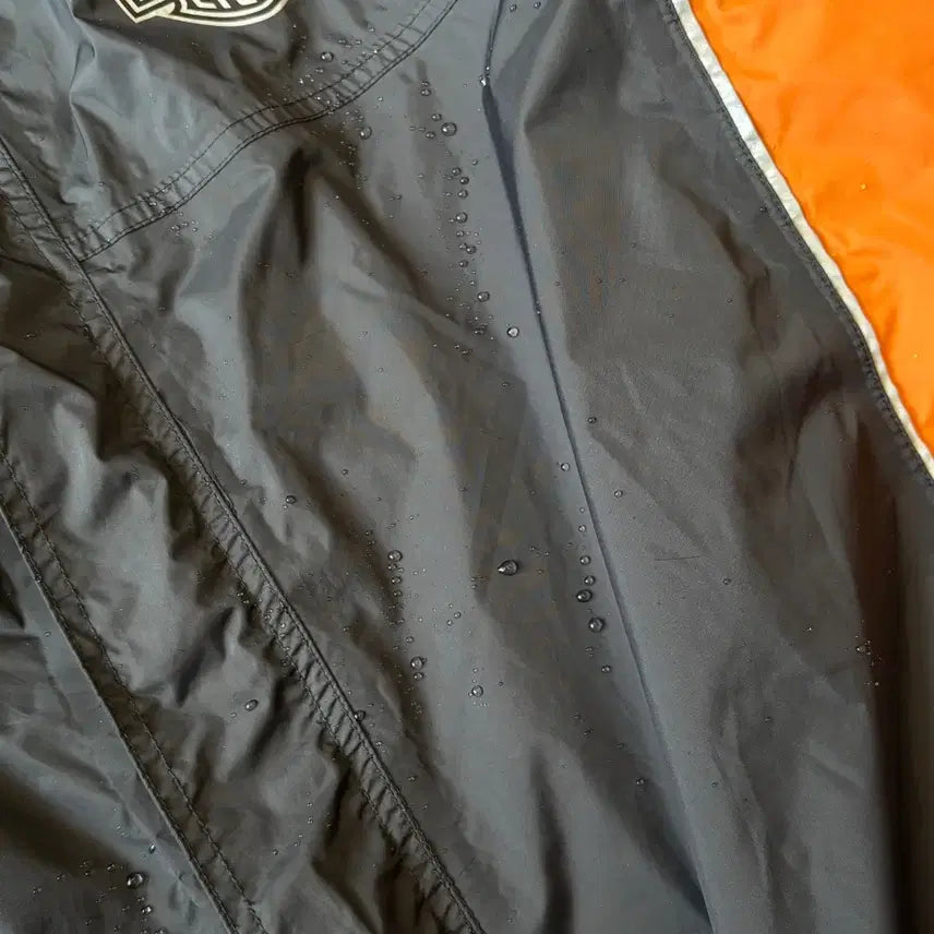 [BUNJANG] Harley-Davidson Black Windbreaker Jacket / 할리데이비슨 블랙 윈드브레이커 우의 자켓