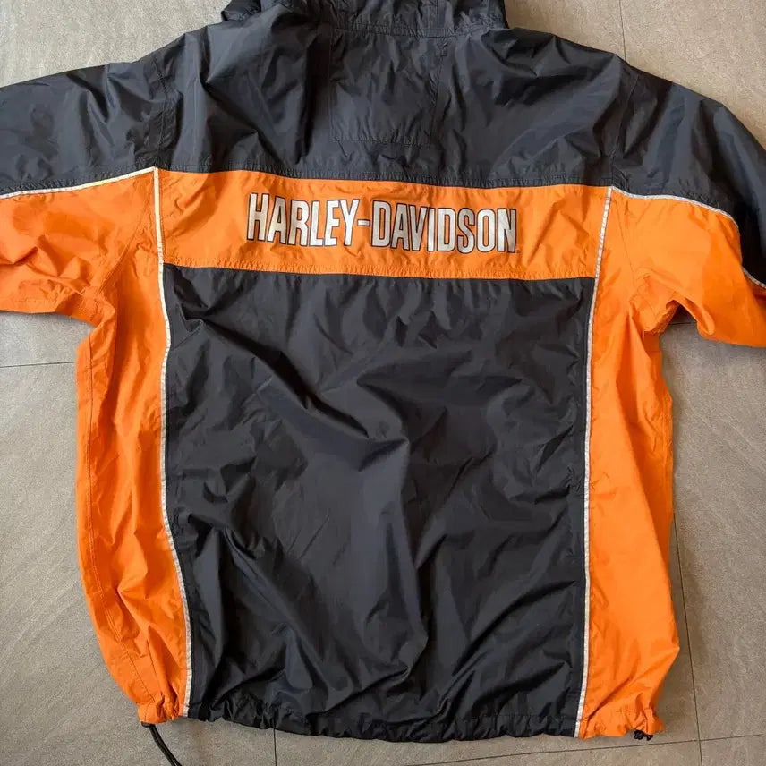 [BUNJANG] Harley-Davidson Black Windbreaker Jacket / 할리데이비슨 블랙 윈드브레이커 우의 자켓
