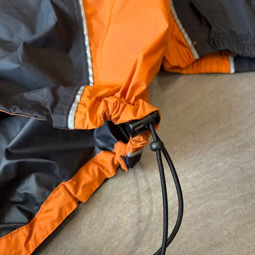[BUNJANG] Harley-Davidson Black Windbreaker Jacket / 할리데이비슨 블랙 윈드브레이커 우의 자켓