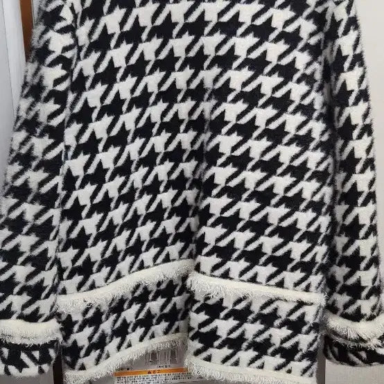 [BUNJANG] Houndstooth Jacket Cardigan / 쟈켓형 가디건